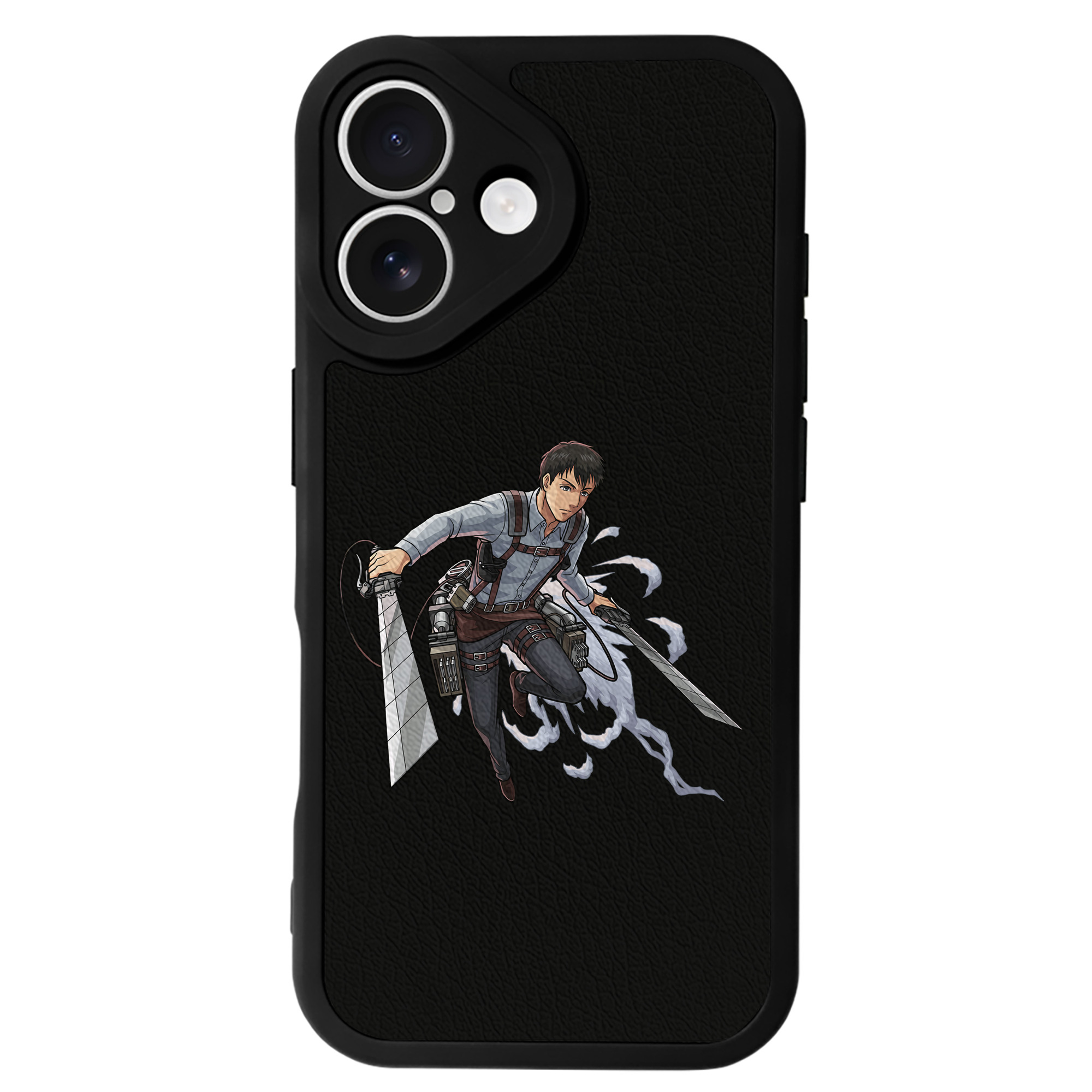 （画像用） 進撃の巨人 ベルトルト・フーバー Attack on Titan Bertholdt Hoover 【iPhone 16シリーズ対応】シリコンスマホケース（レザー調） 材質：シリコン